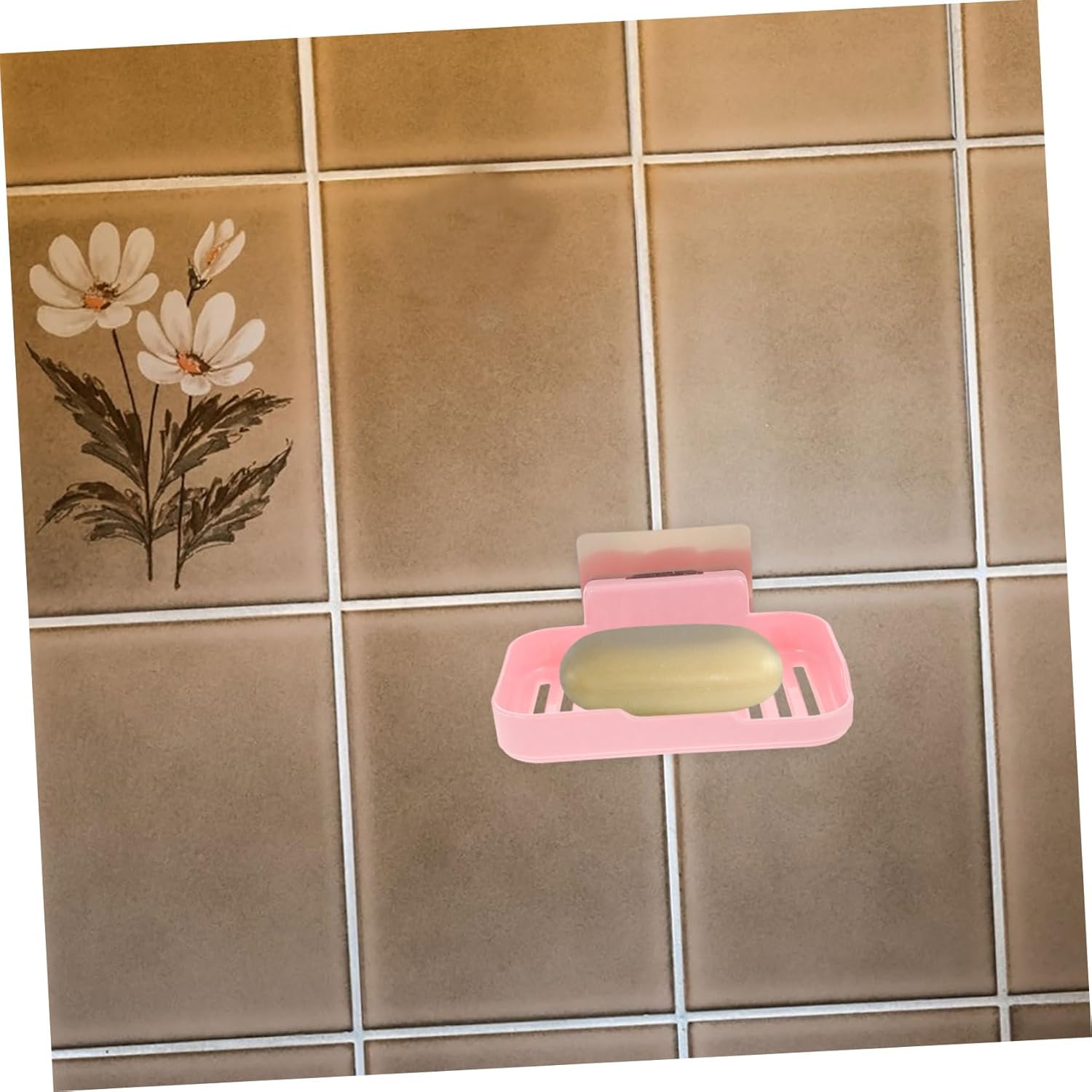 Space-Saving Bath Soap Dish Wall-Mounted Anti-Slip Adhesive Holder 1