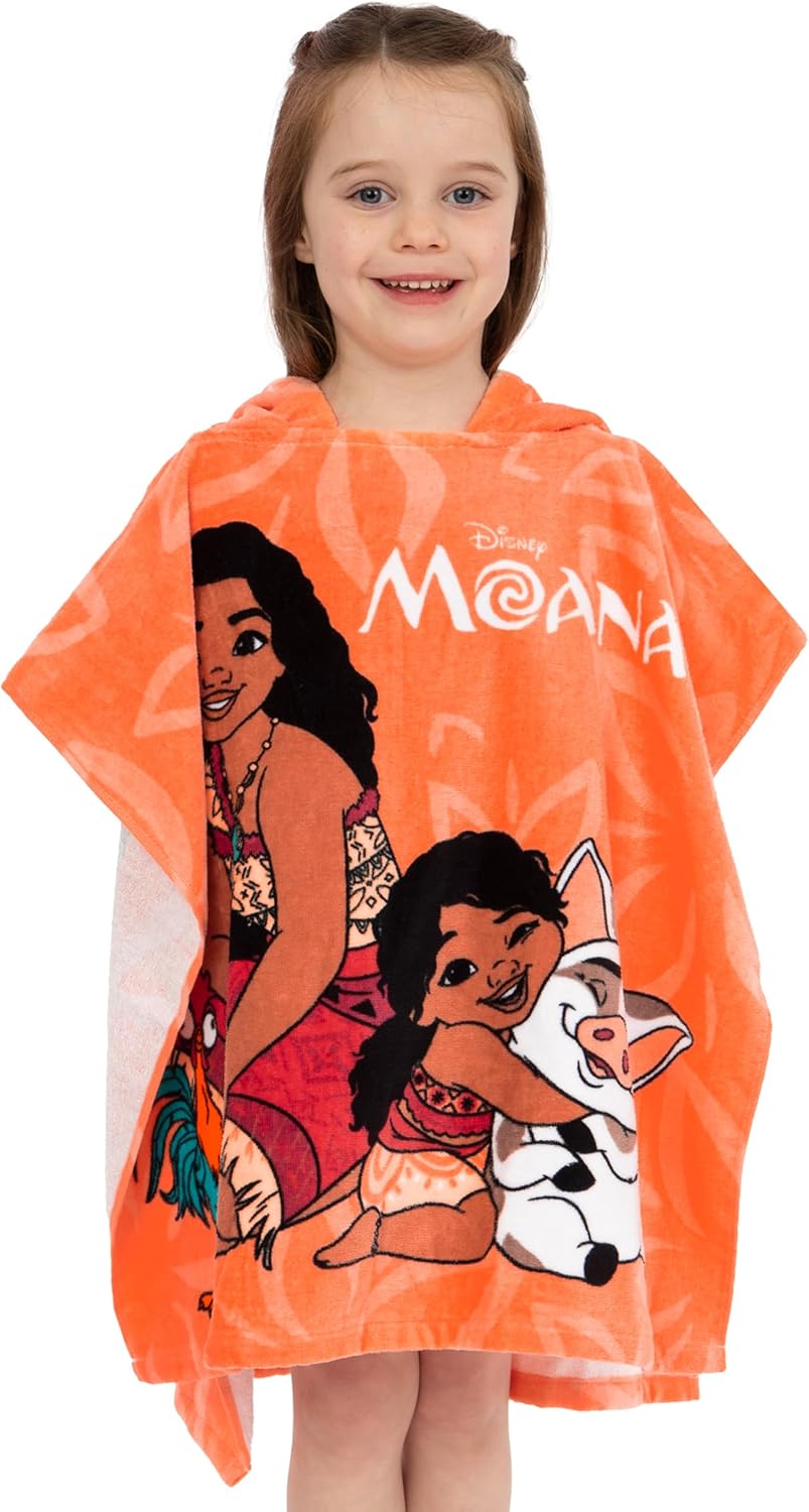 Disney Moana Hooded Swimming Towel Orange