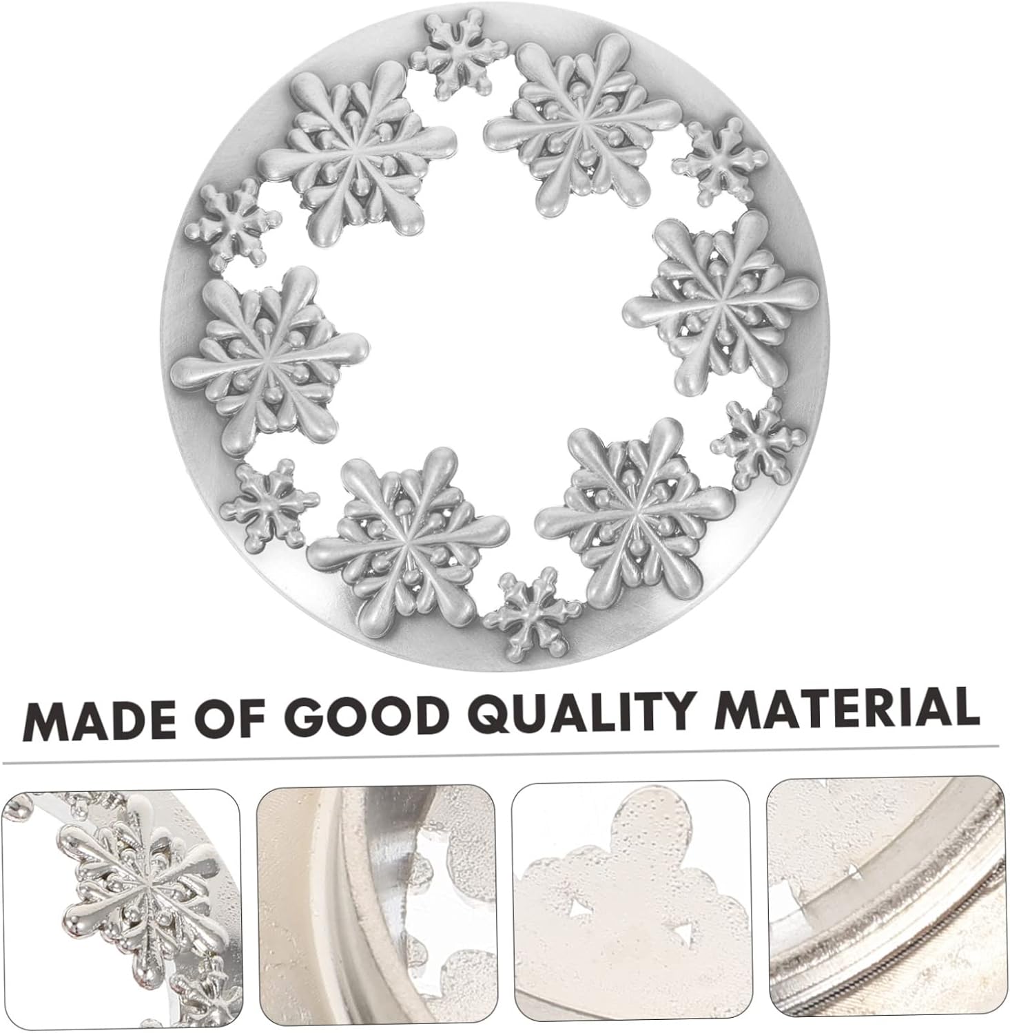VILLFUL Smart Cover Candle with Snowflake Design