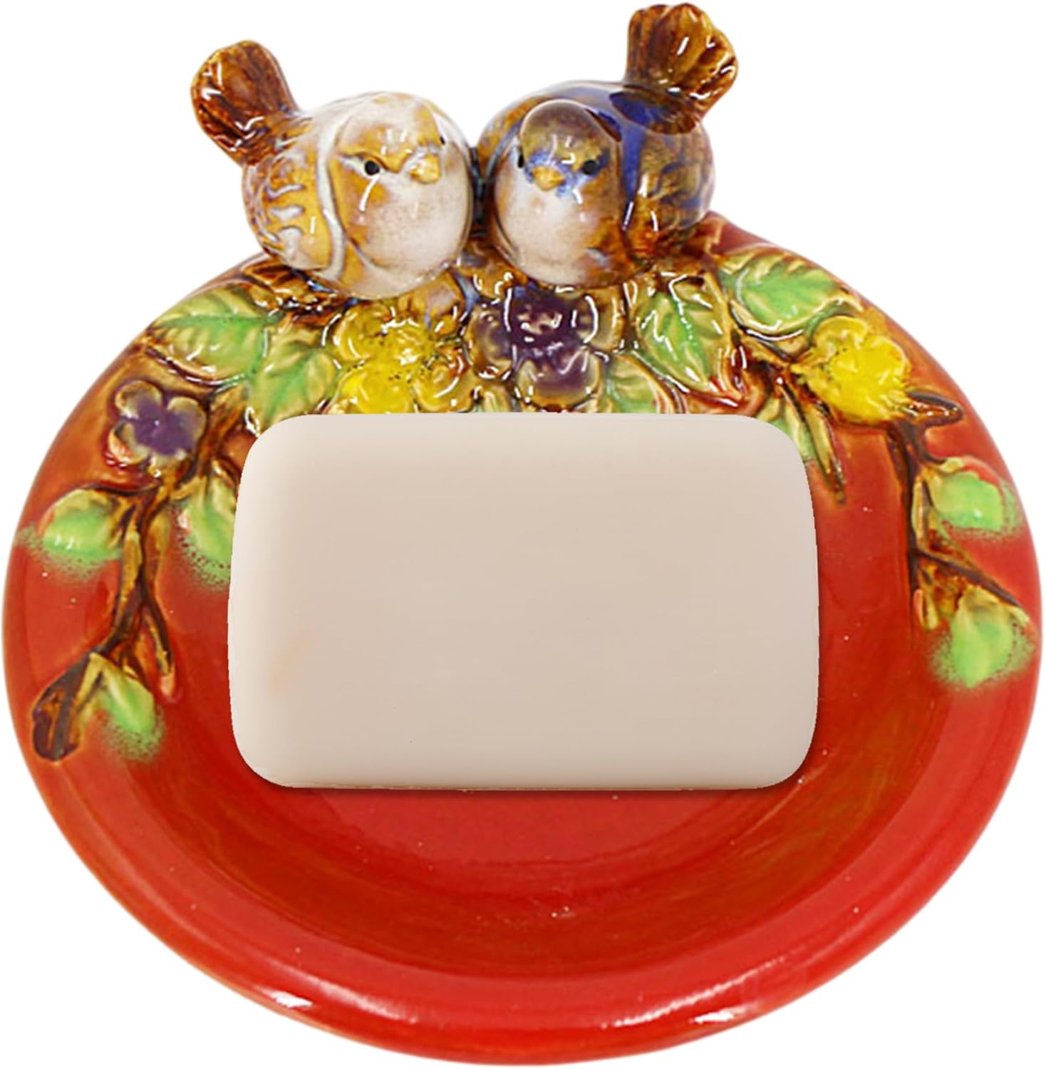 Xoeryoy Bird Soap Dish 5x5x3 Inch Ceramic 1