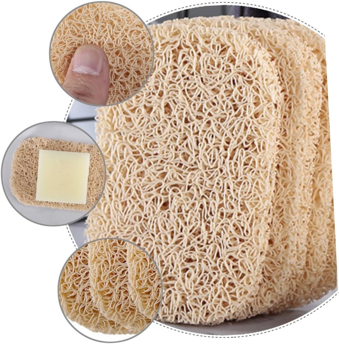 COOLHIYA 1Set Non-PVC Soap Dishes Tray Holder for Bathroom
