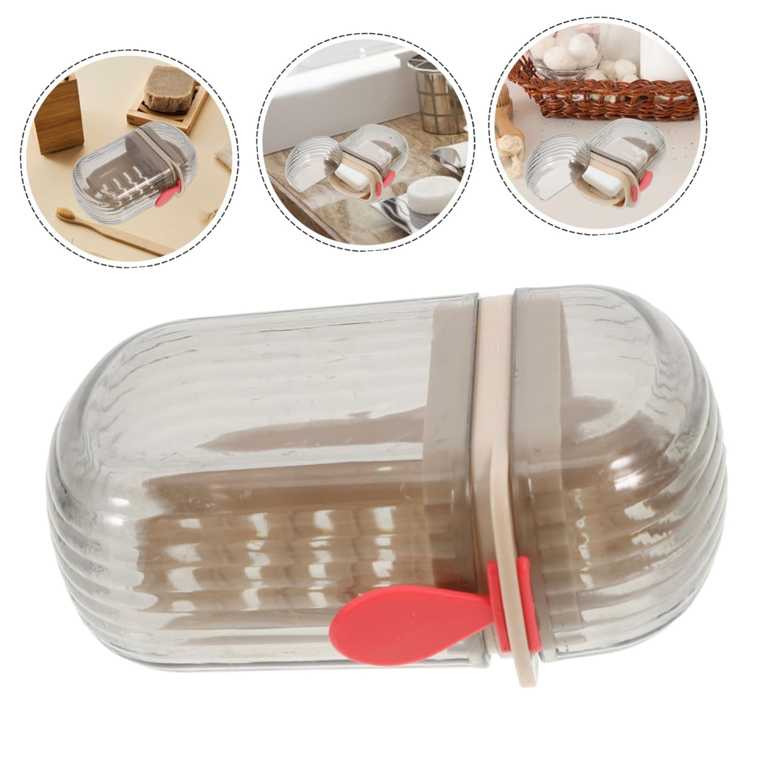 Portable Travel Soap Box with Drainage and Sealed Lid