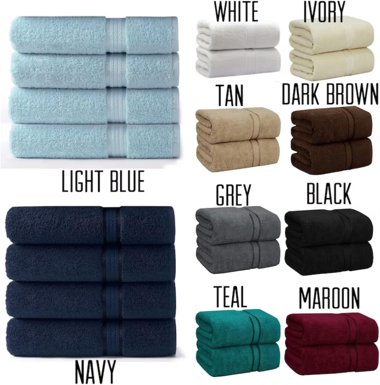 ZYMECH Personalized Embroidered Beach Towel with Custom Name
