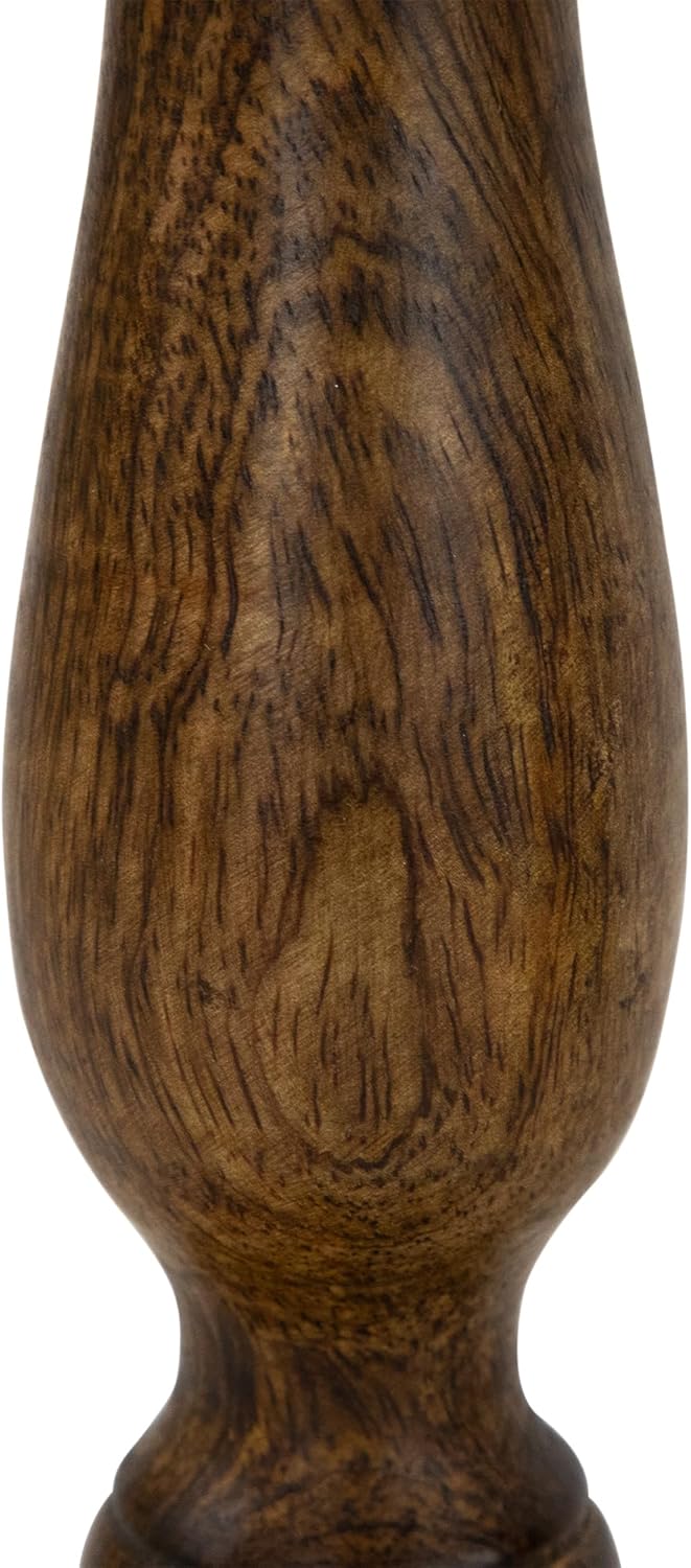 Northlight 3 pcs 10 Inch Dark Wooden Candle Holders