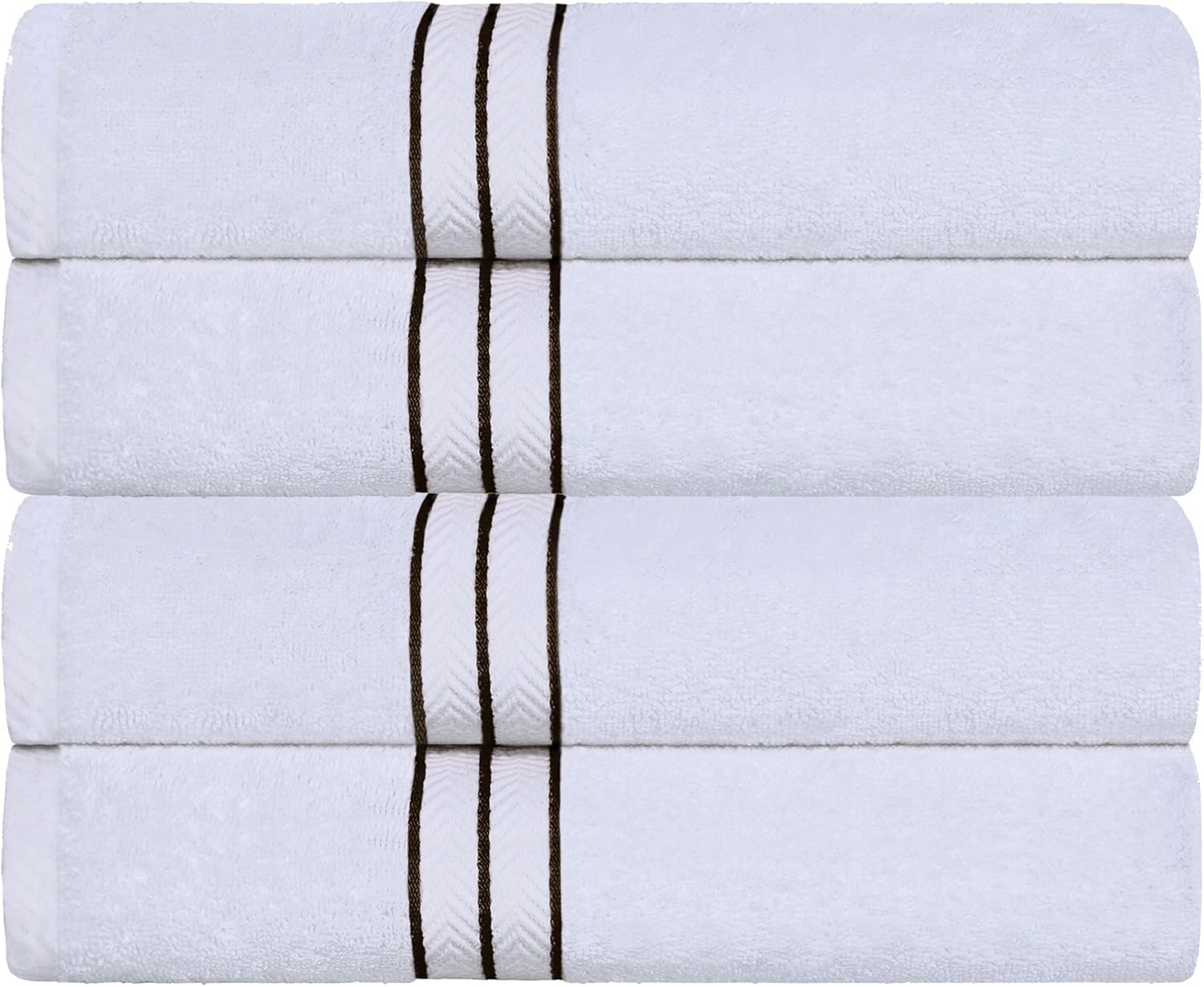 Superior Turkish Cotton Ultra-Plush Bath Towel Set of 4 1
