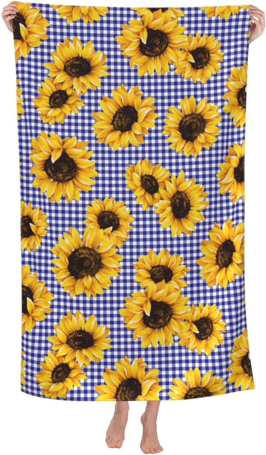Ti Caldi Vintage Checked Sunflower Beach Towel