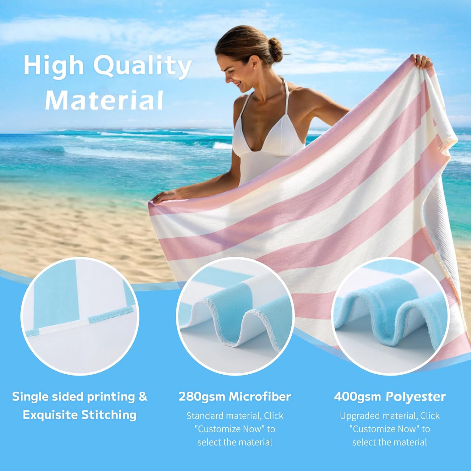 Personalized Beach Towels with Names for All Ages