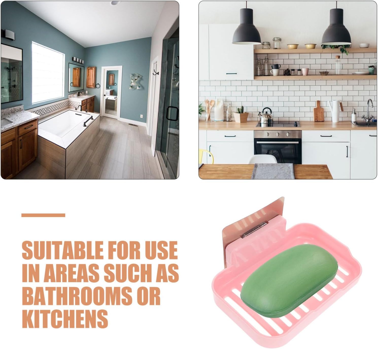 Hemoton 2PCS Adhesive Soap Holder for RV Bathroom
