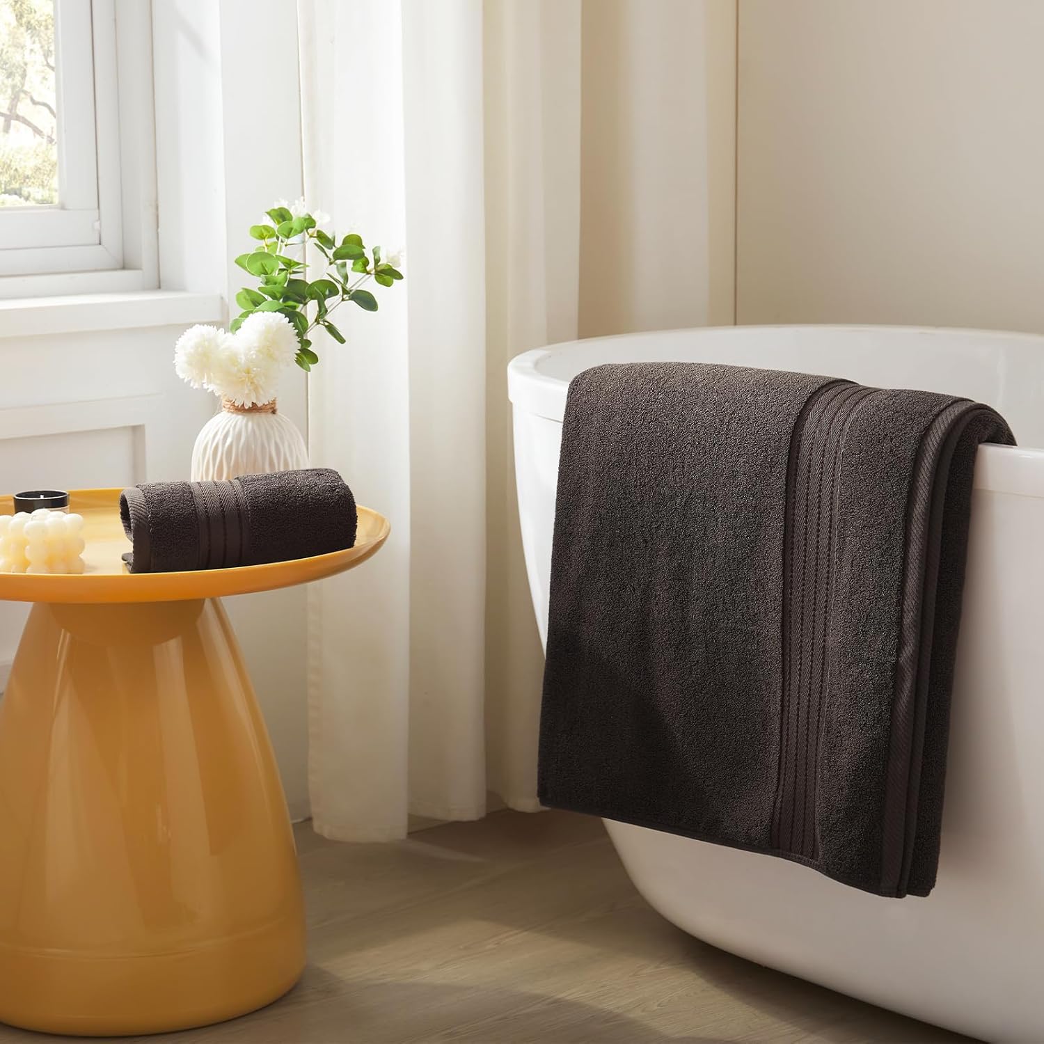 COZYART 650 GSM Cotton Towel Set of 6