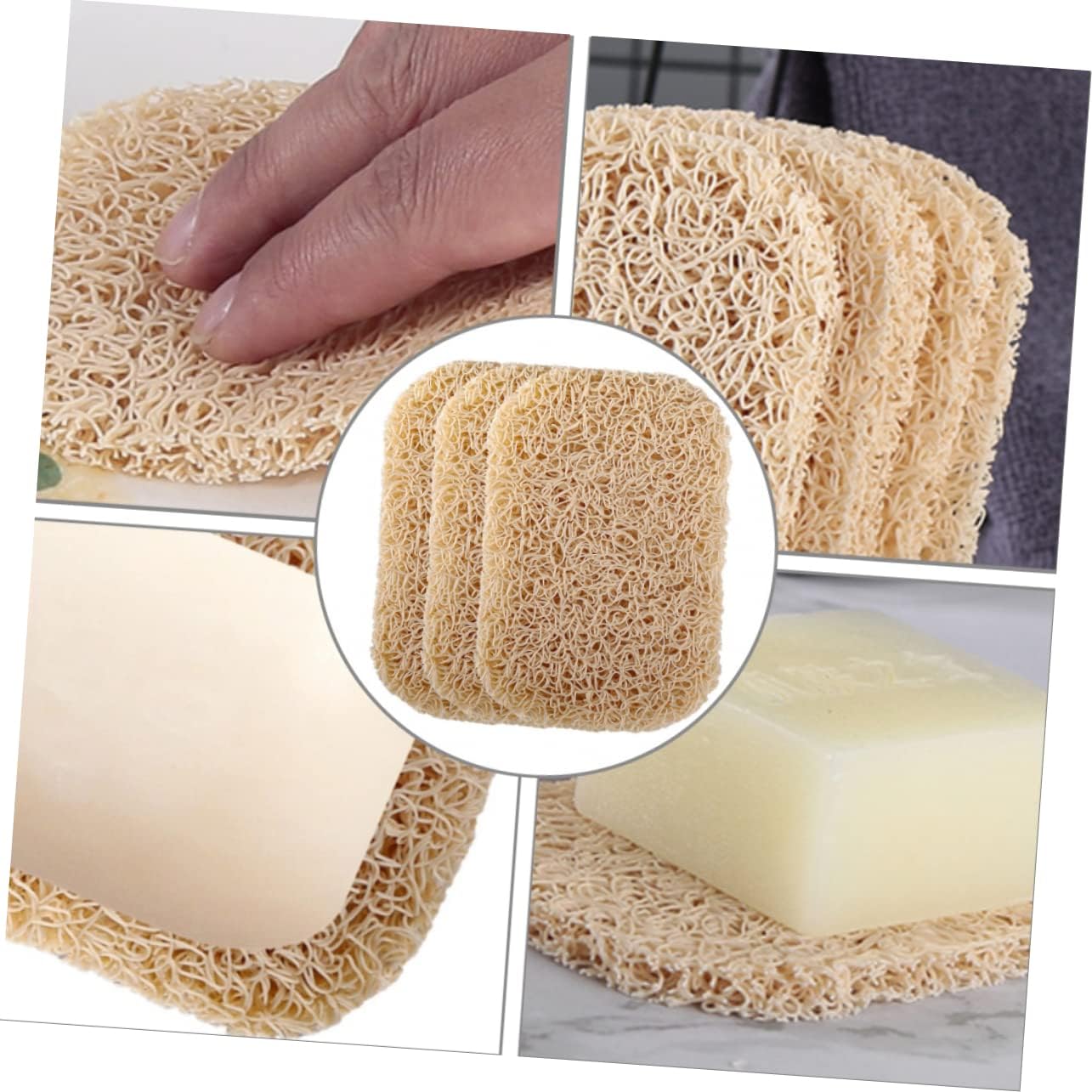 COOLHIYA 1Set Non-PVC Soap Dishes Tray Holder for Bathroom