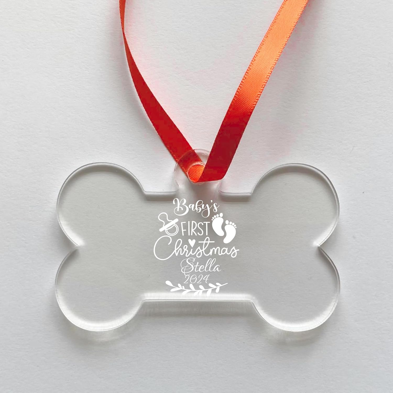 Jasilon Personalized Babys First Christmas Ornament 1