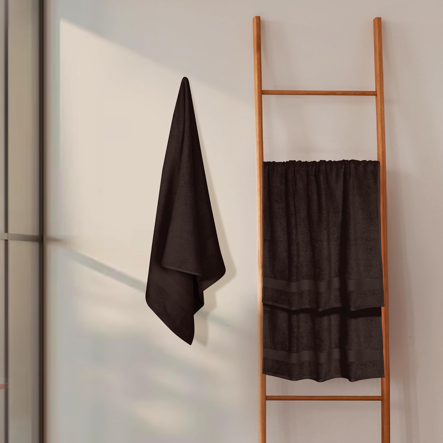 GLAMBURG Premium Cotton 4 Pack Bath Towel Set - 100 Pure Cotton