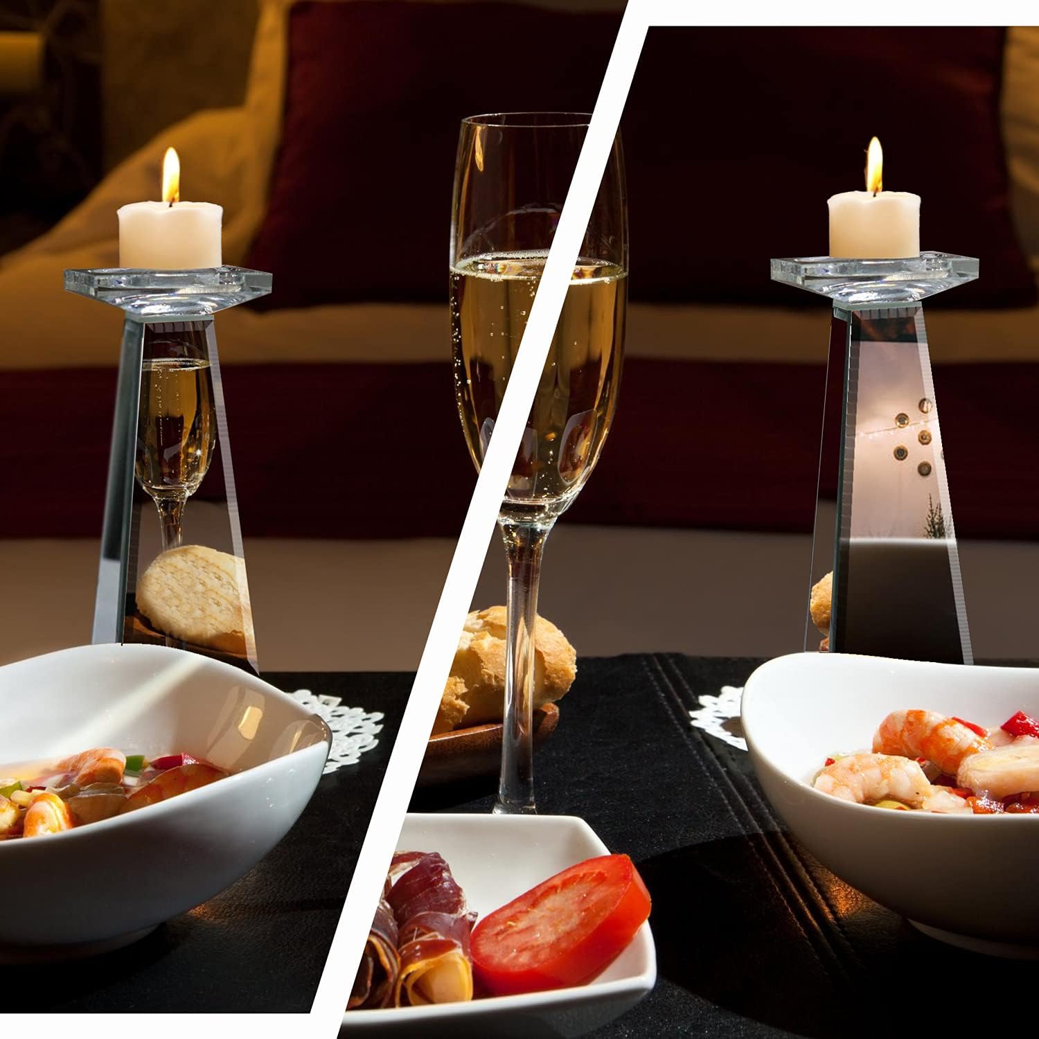 GIMORRTO 2 Set Candle Holders Tabletop Decor