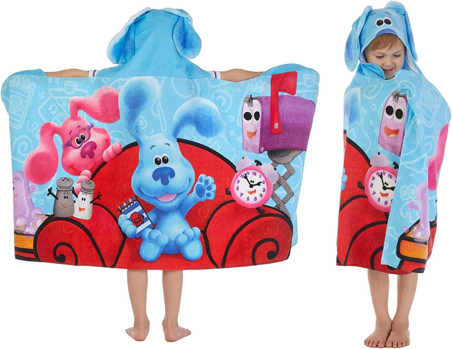 Franco Blues Clues Hooded Towel Wrap 24x50