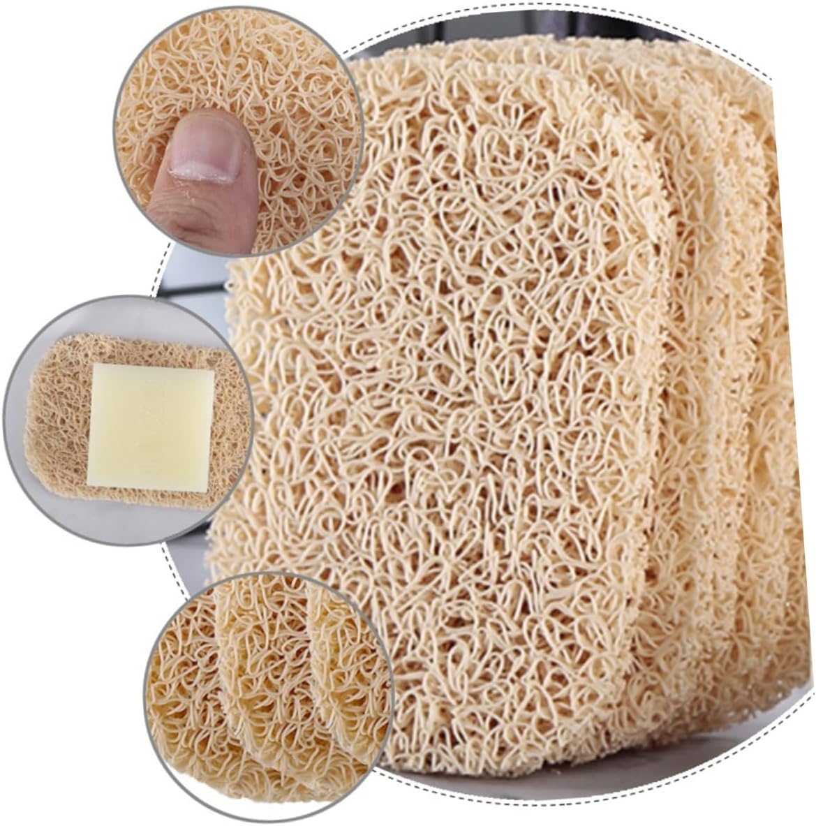 LIFKICH 1Set Non-Slip Soap Tray Holder