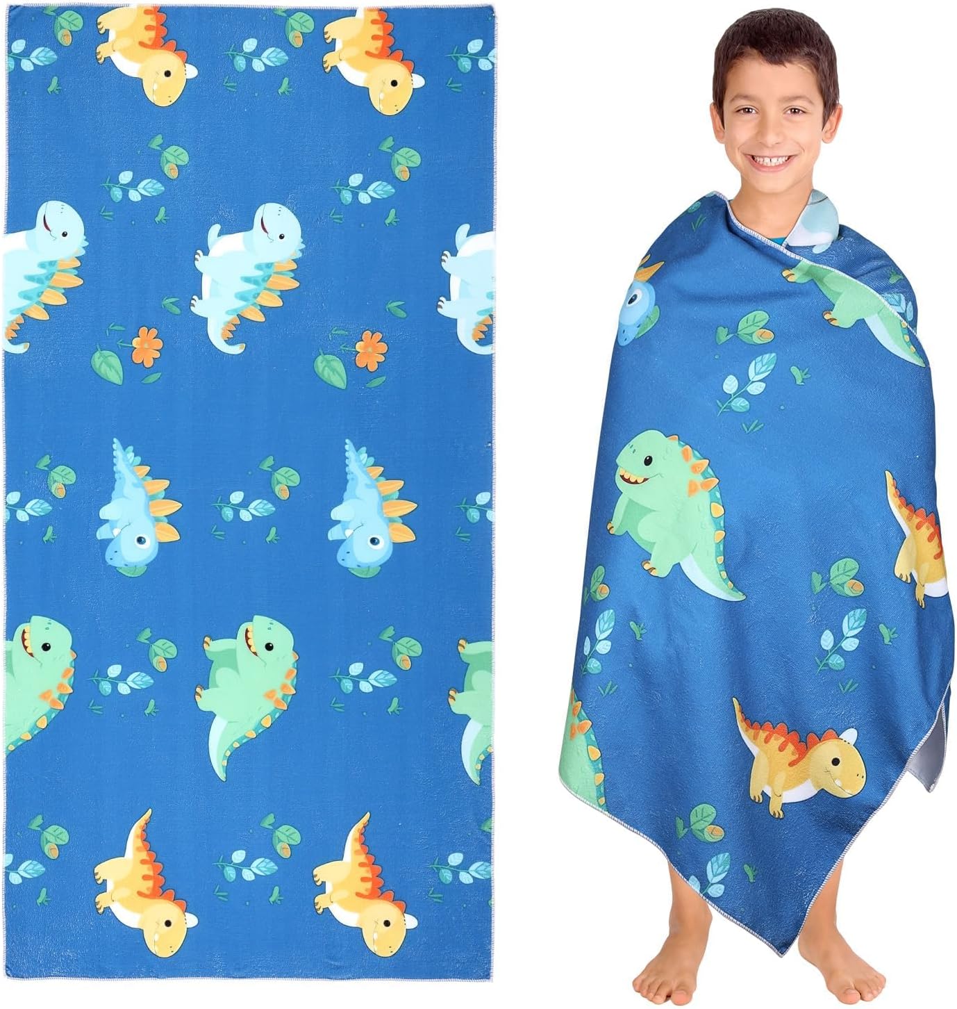 Cumule 60X 30 Dinosaur Beach Towel for Kids