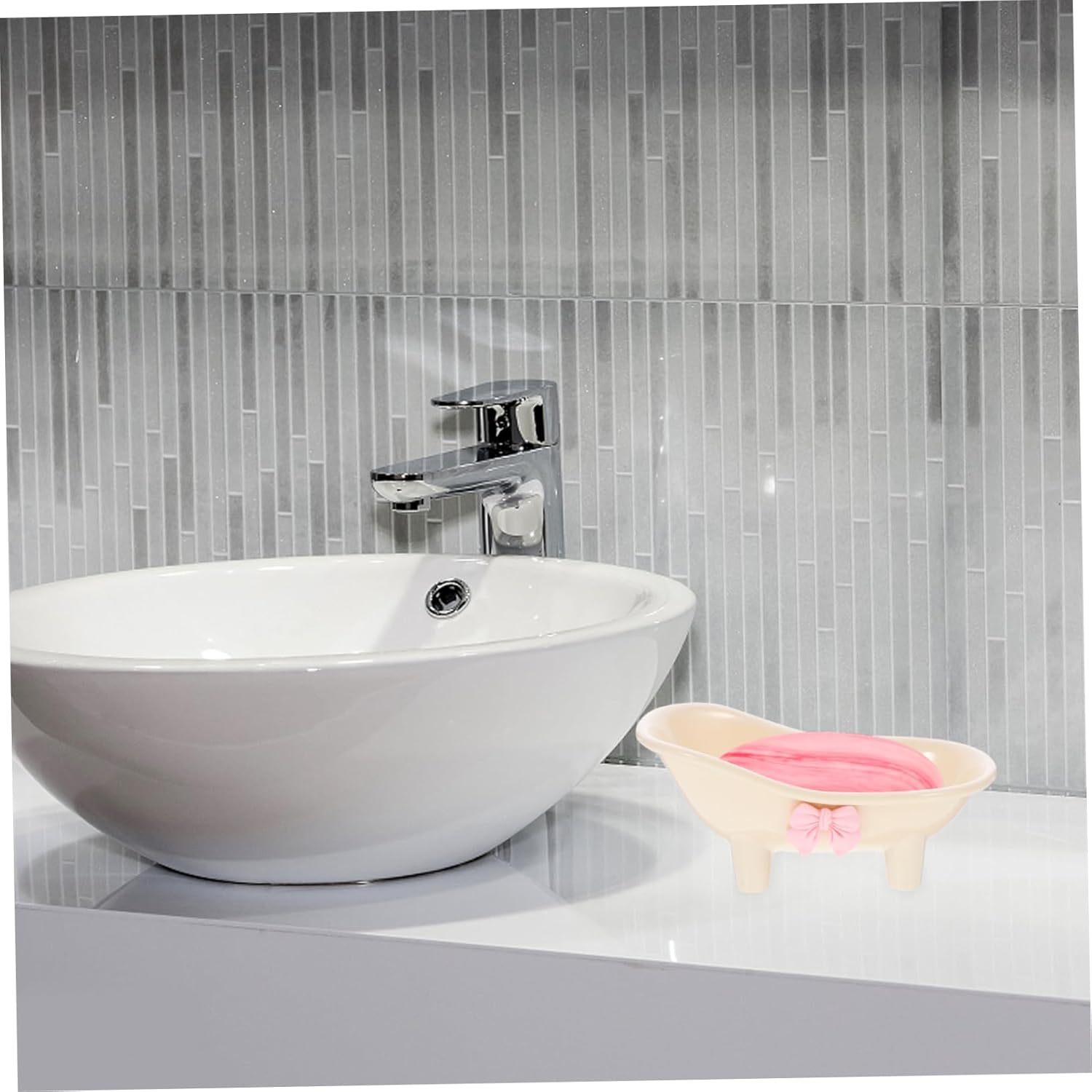 GLEAVI Self Draining Soap Dish for Shower and Kitchen