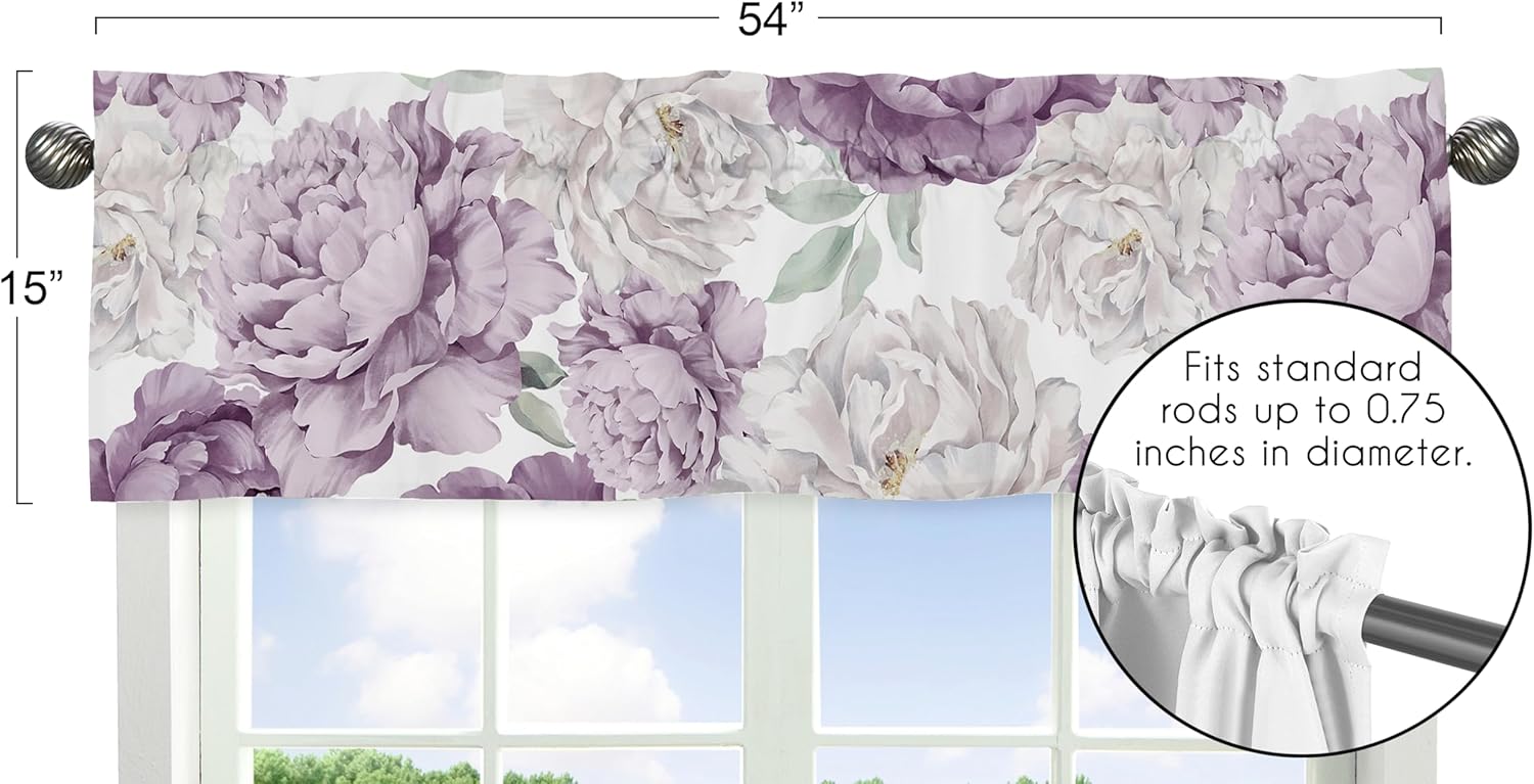Sweet Jojo Designs Lavender Purple Boho Valance