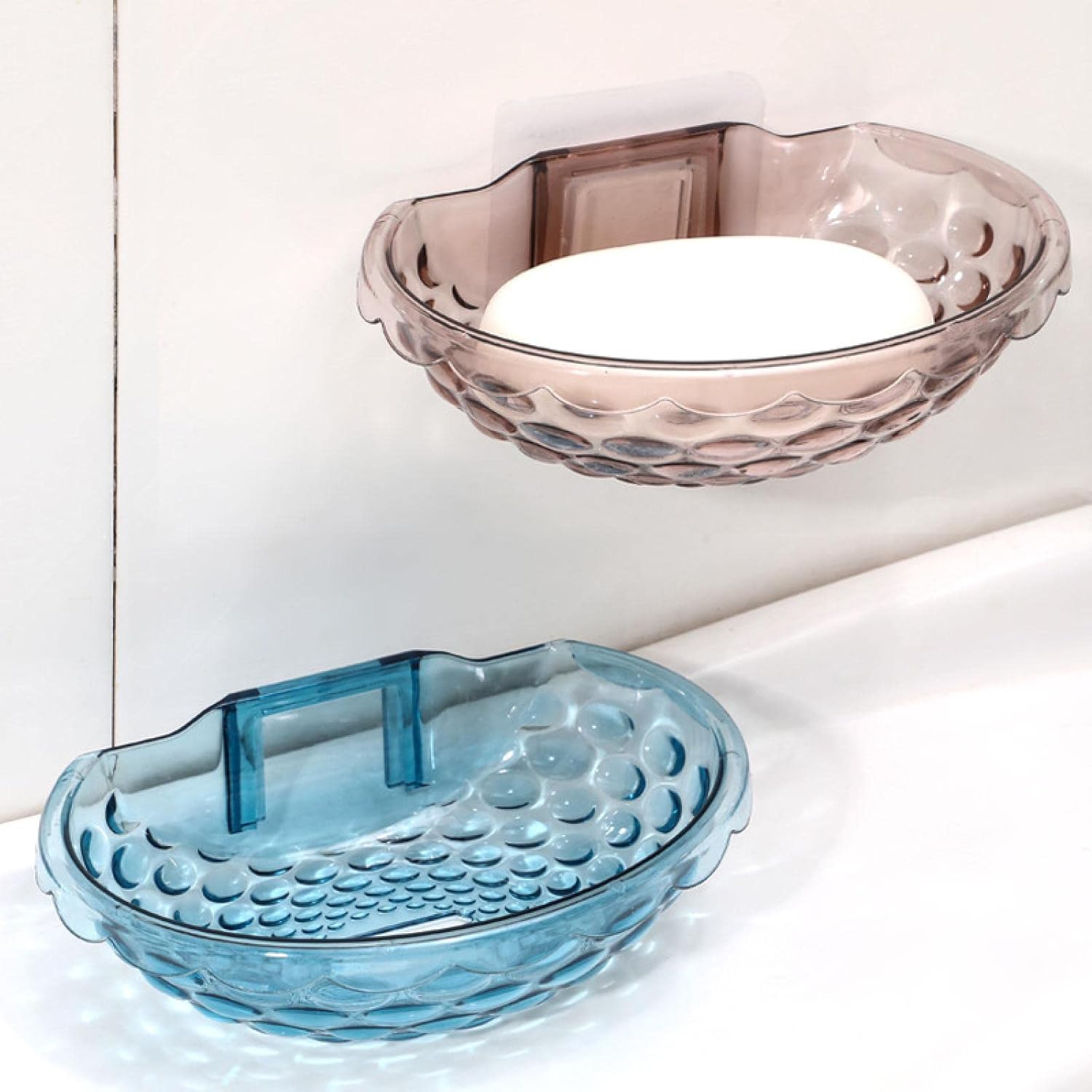Nifao Non-Perforated Transparent Soap Rack Wall Mount