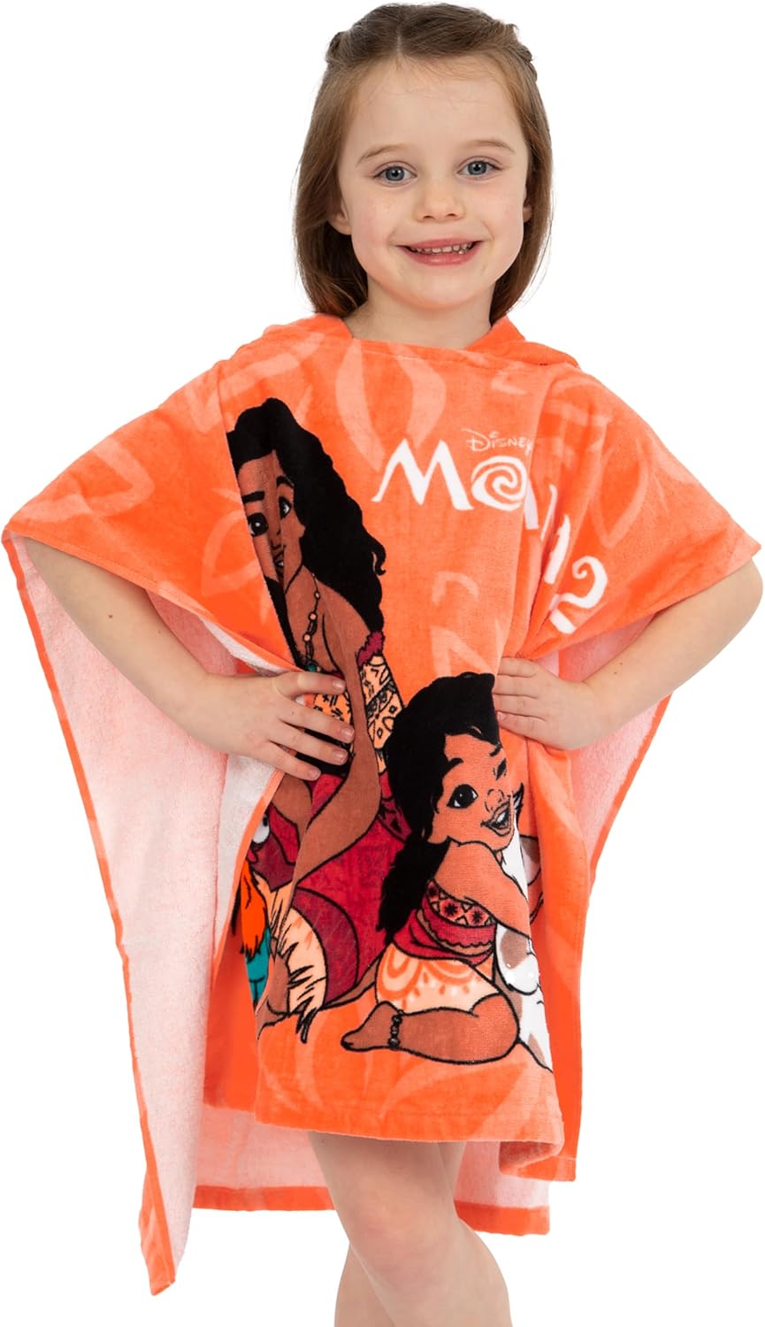 Disney Moana Hooded Swimming Towel Orange