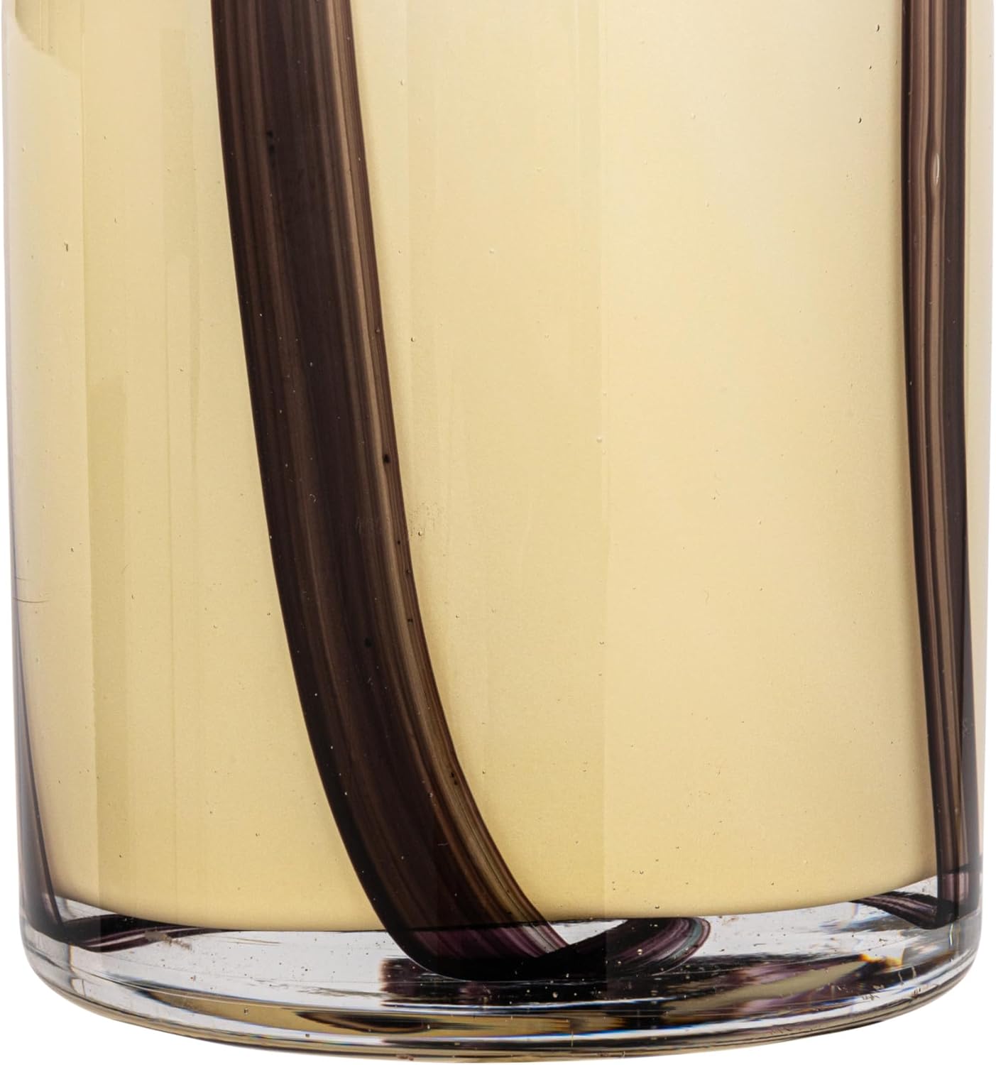 Bloomingville Purple Striped Glass Candle Holder
