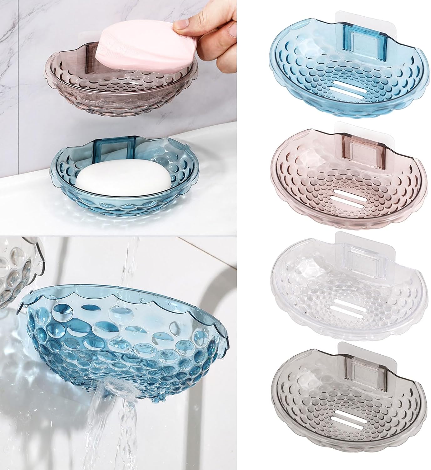 YZZLZH Wall Mounted Soap Holder No Drilling