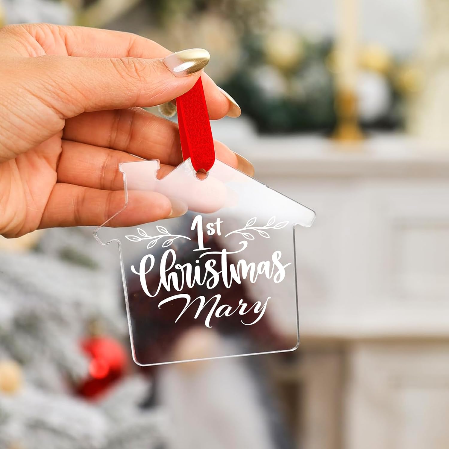 Jasilon Personalized 1st Christmas Baby Ornament