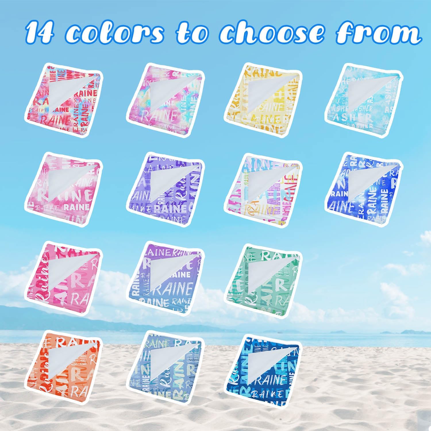 Personalized Hooded Bath Towels for Kids