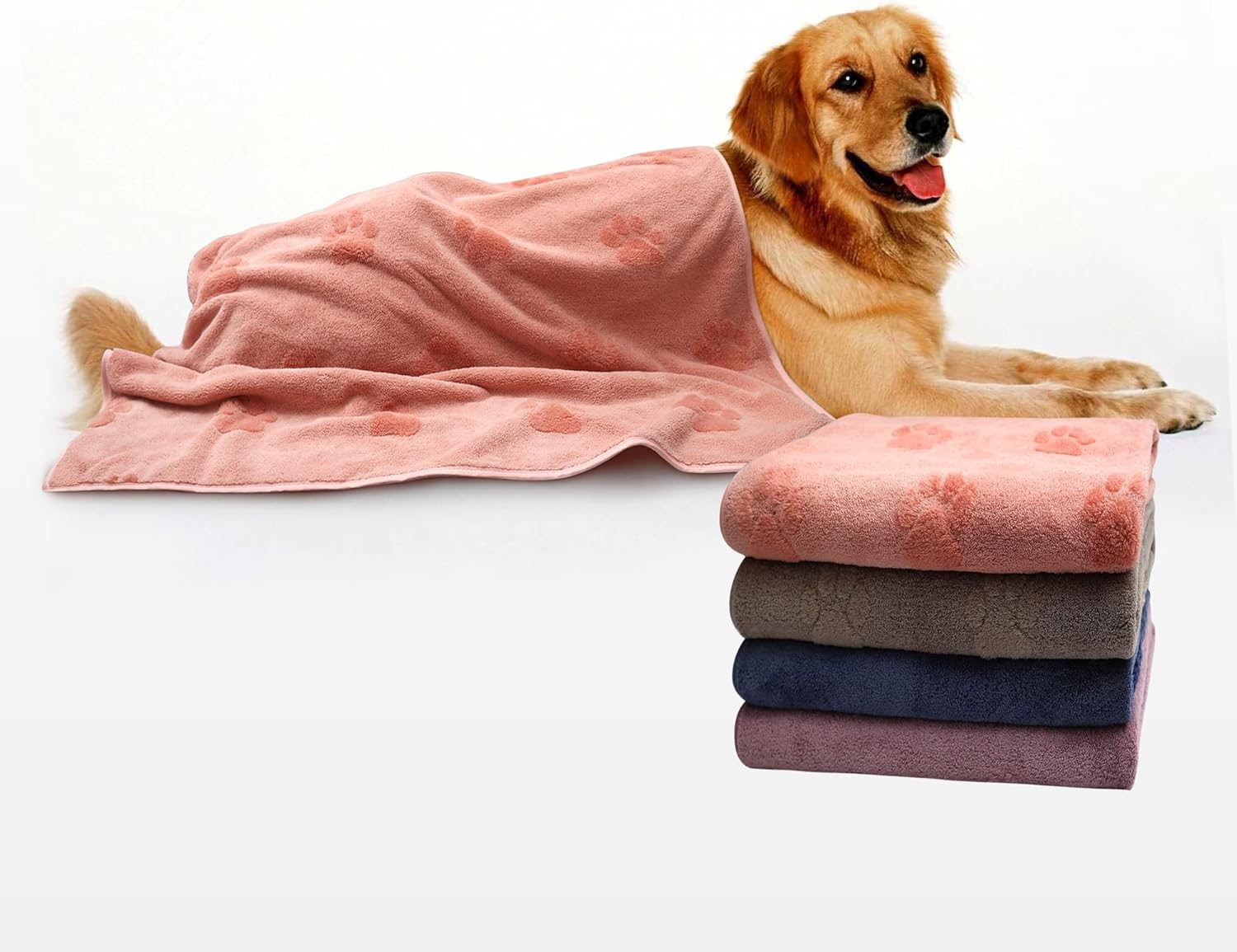 JML Microfiber Bath Towel for Kids and Pets 4 Pack