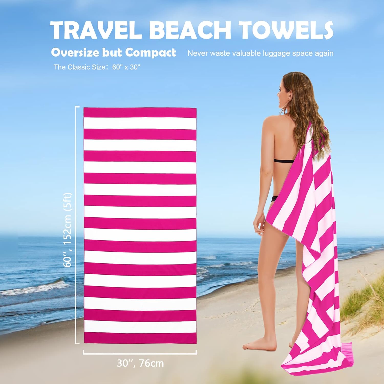 Your Choice Microfiber Quick Dry Beach Towel for Adults Kids