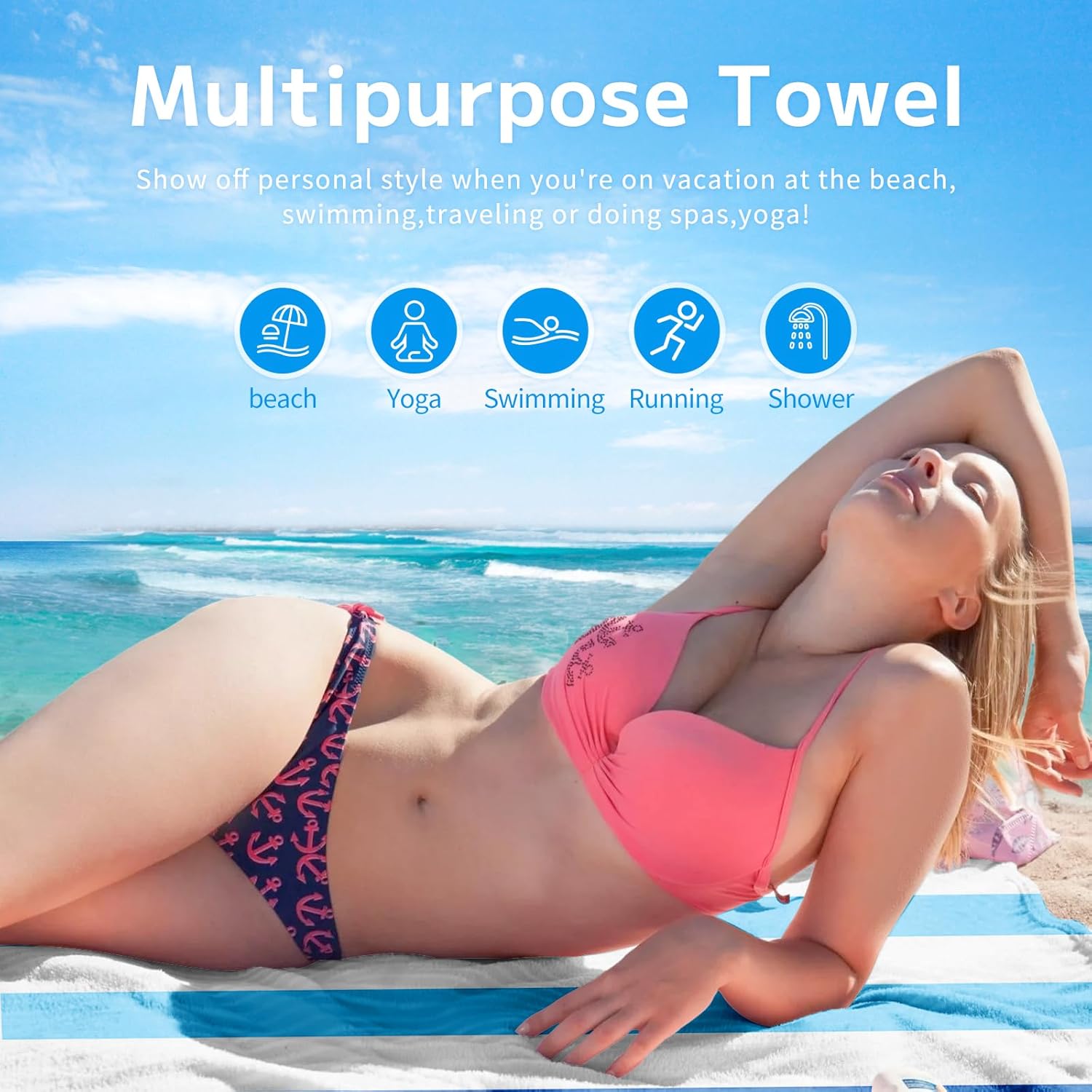 Personalized Beach Towels with Names for All Ages