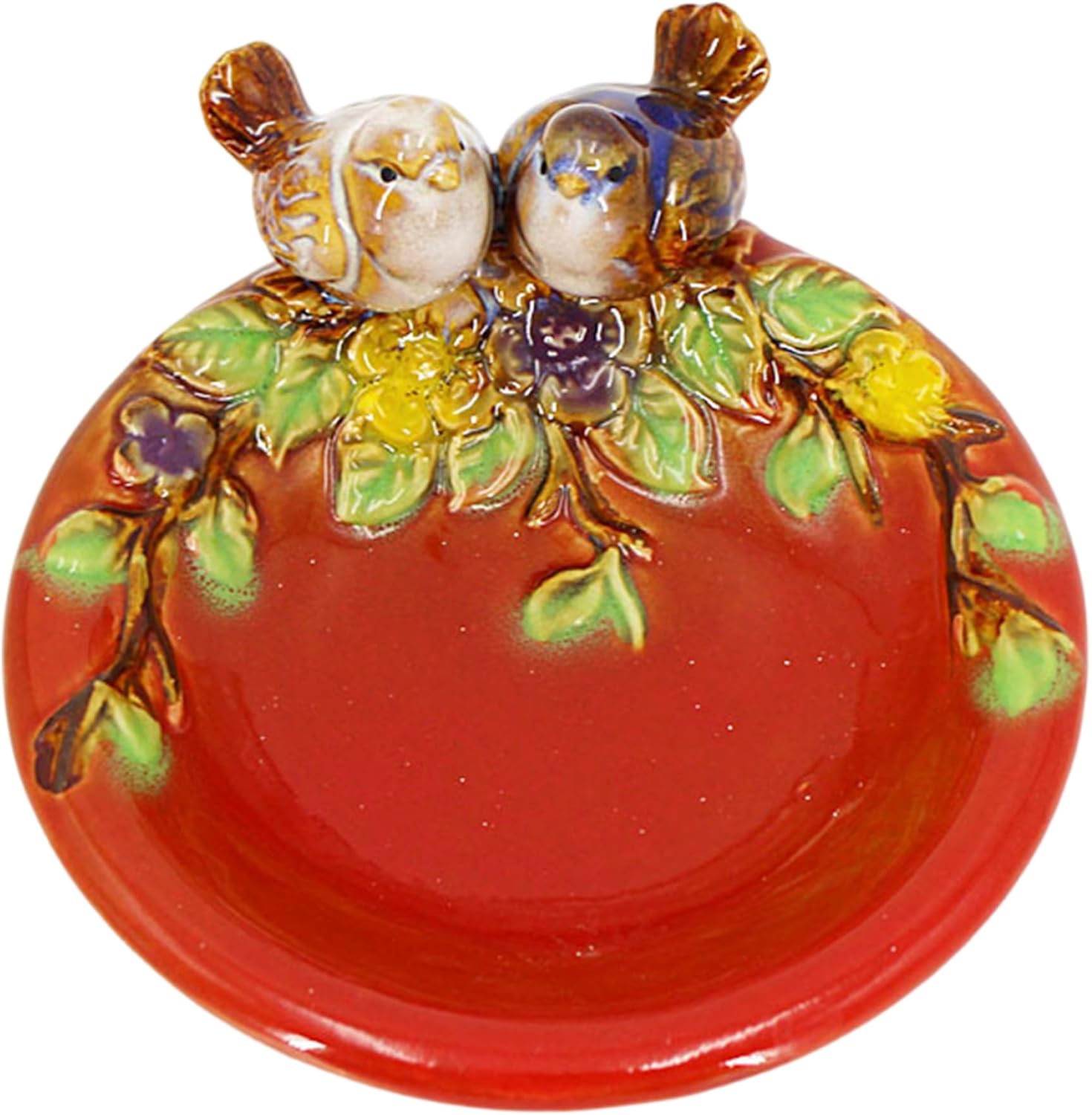 VCBUJICE Bird Soap Dish 5x5x3 Inch Ceramic
