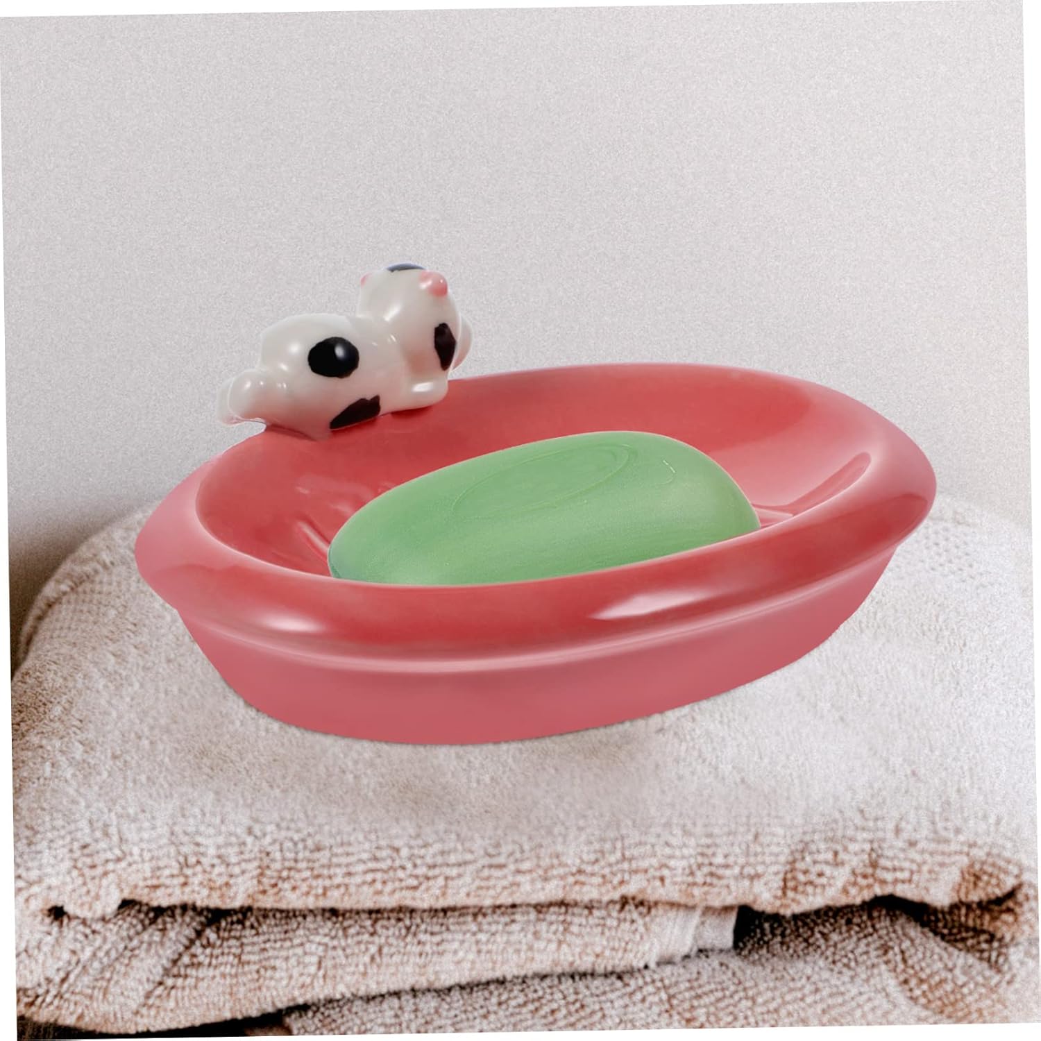 LIFKOME Ceramic Soap Dish for Shower and Bathroom Use 1