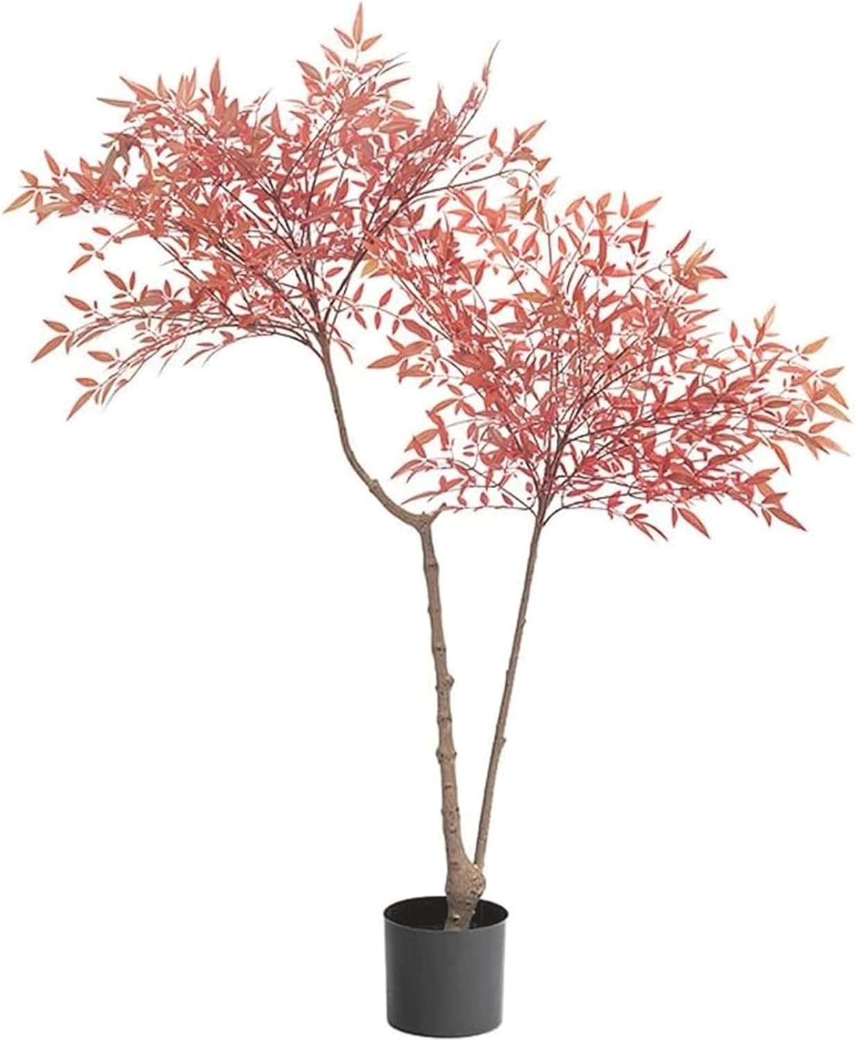 140cm Artificial Red Nandina Tree for Home Office Decor