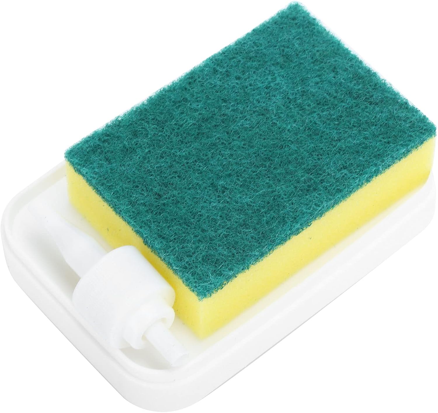 Eujgoov 2 In 1 Soap Pump and Sponge Holder 1