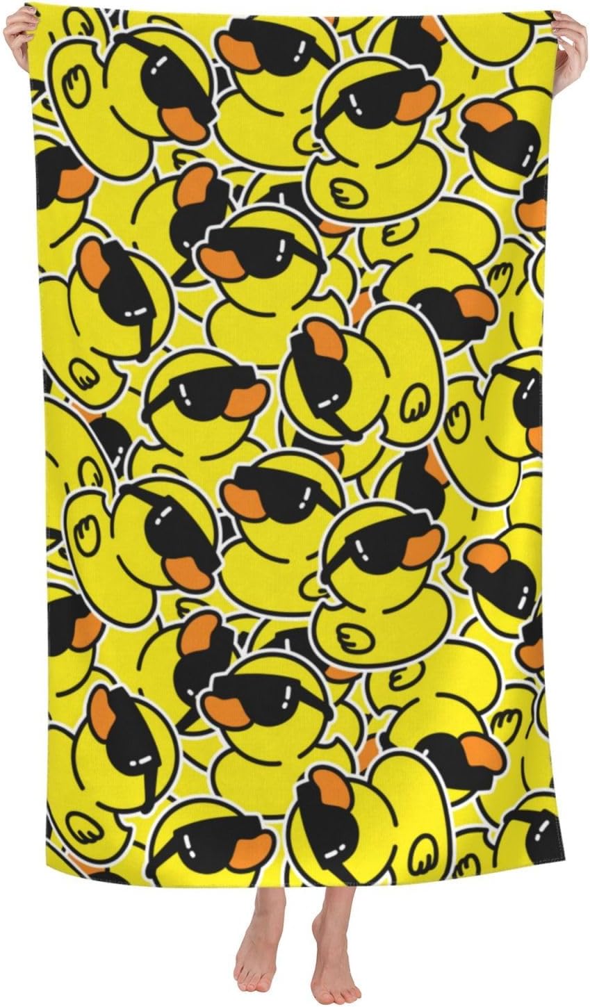 VOOHDDY Cool Duck Beach Towel - Soft Microfiber