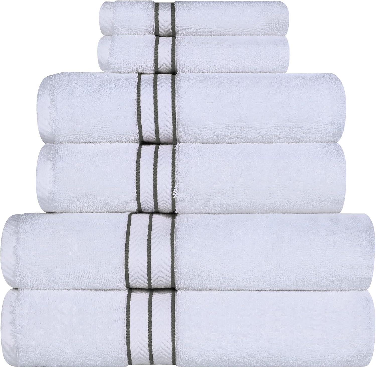 Superior Turkish Cotton Ultra-Plush 6-Piece Towel Set 1