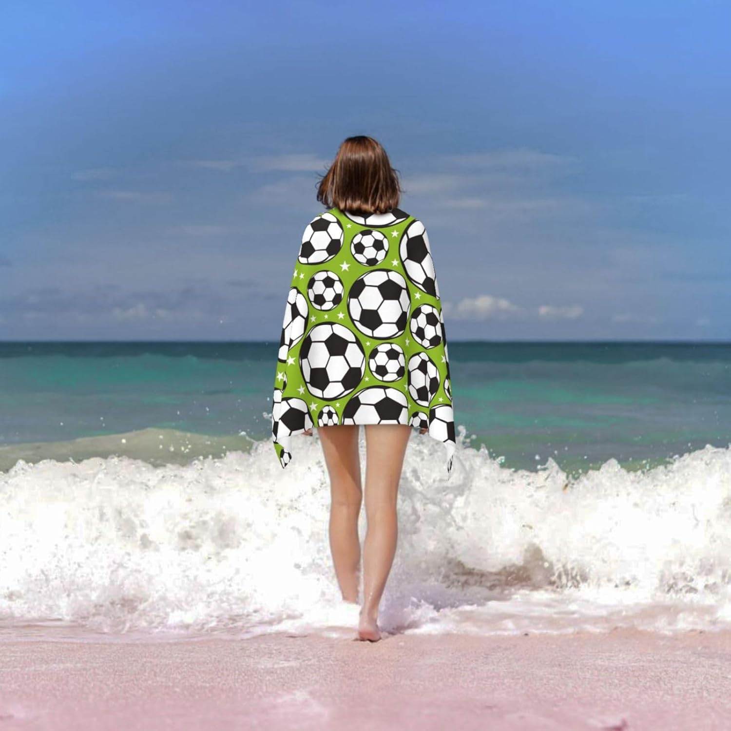 Soft Microfiber Soccer Beach Towel for All Ages