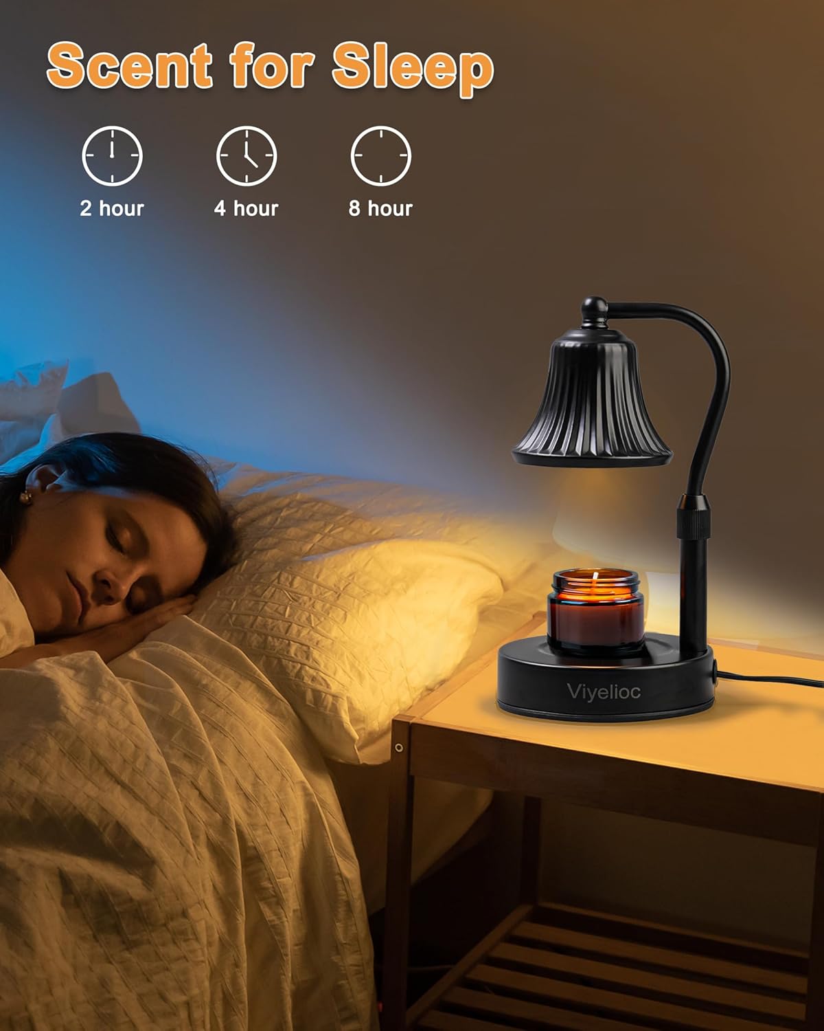 Viyelioc Candle Warmer Lamp with Timer and Dimmer