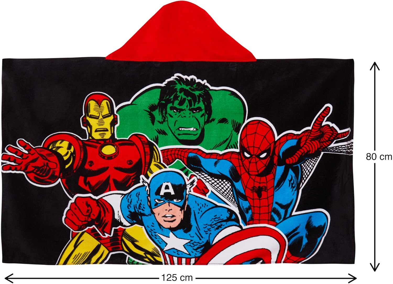 Marvel Kids 4-In-1 Hooded Towel Set