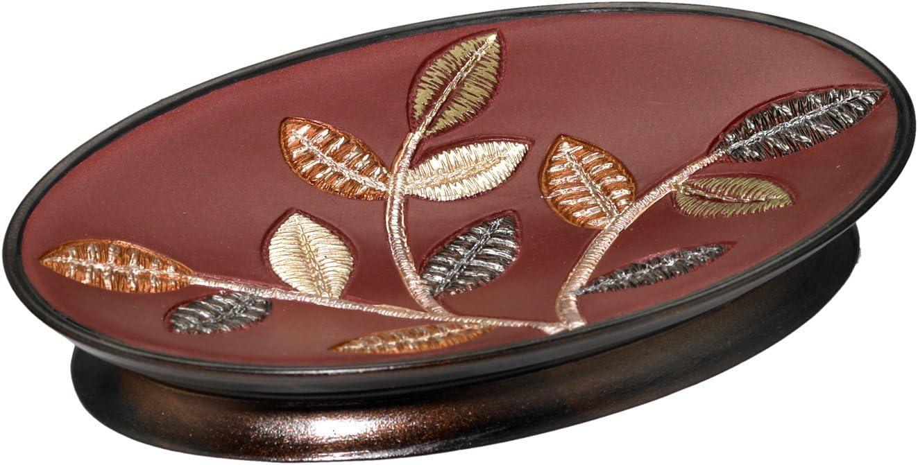 Popular Bath 780130 Aubury Soap Dish Burgundy 1