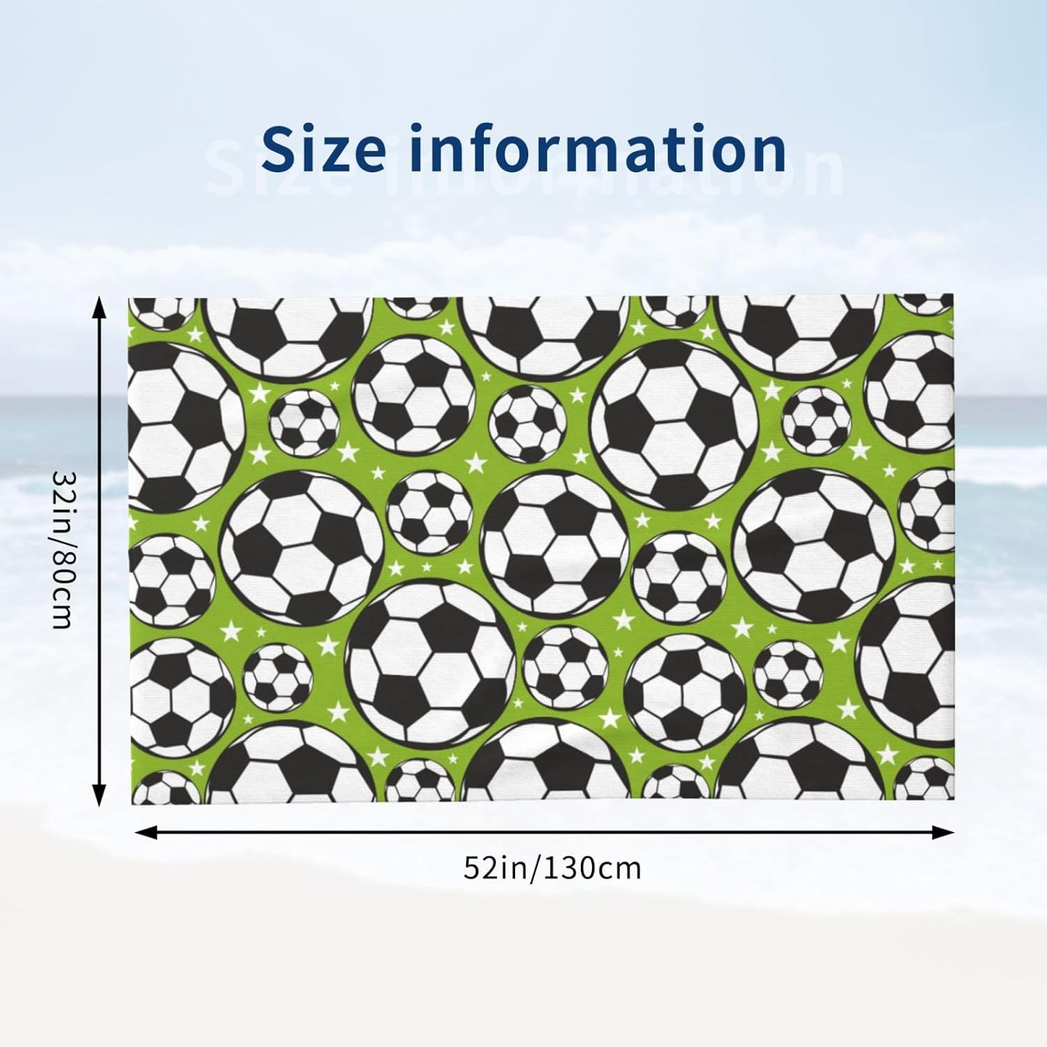 Soft Microfiber Soccer Beach Towel for All Ages