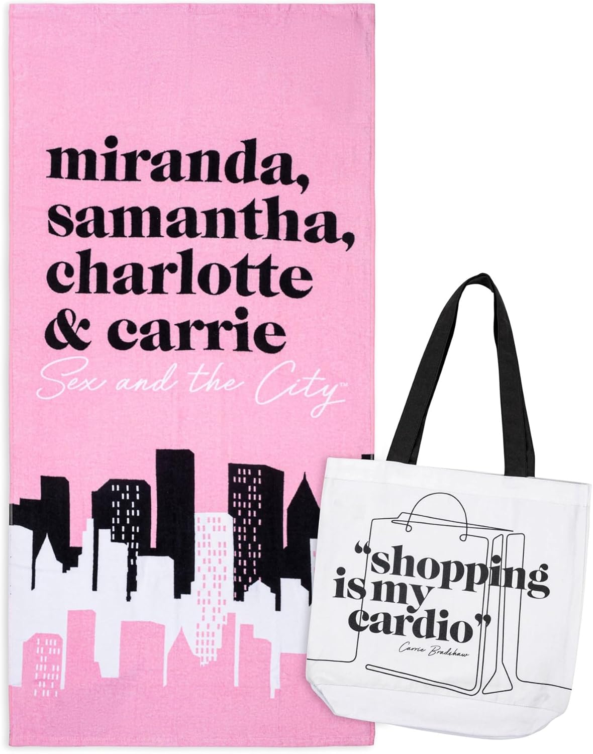 Jay Franco Sex and The City Beach Tote Bag and Towel Set 1