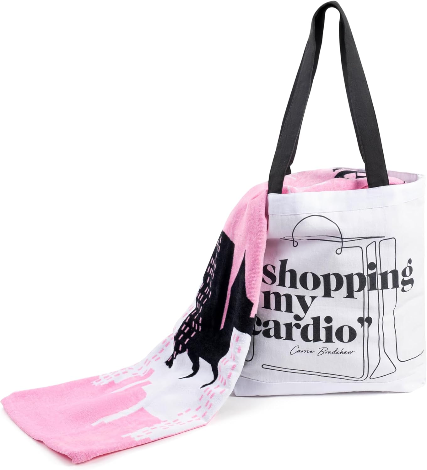 Jay Franco Sex and The City Beach Tote Bag and Towel Set 1
