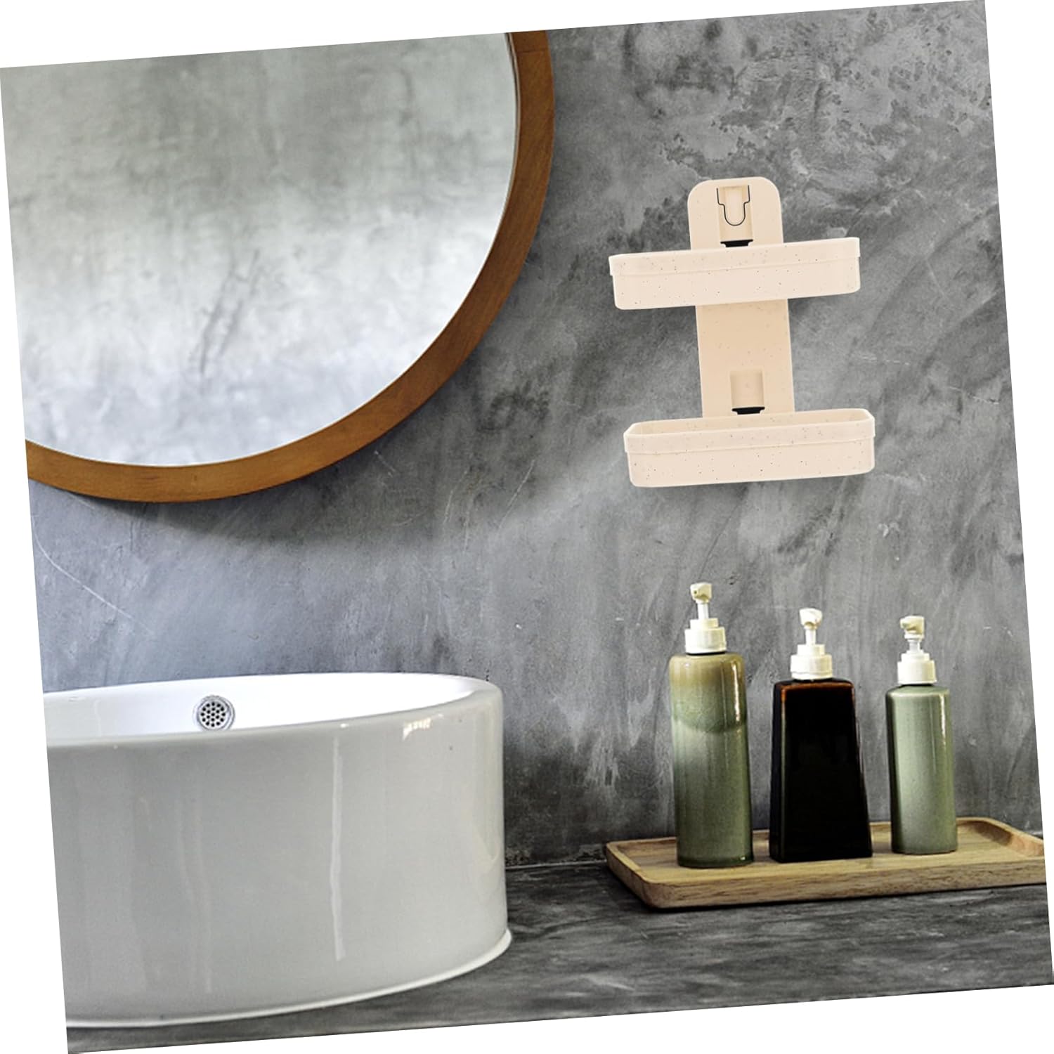 Happyyami Double Layer Wall Mount Soap Holder