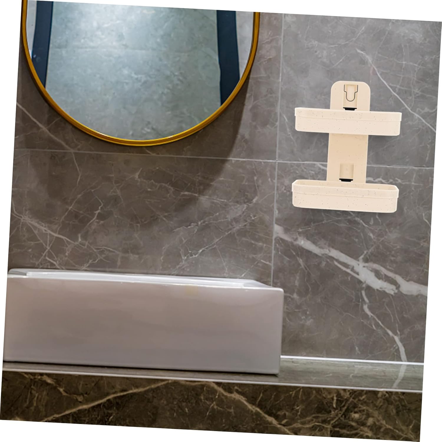 MAGICLULU Double Layer Soap Dish Holder Wall Mount Self Adhesive