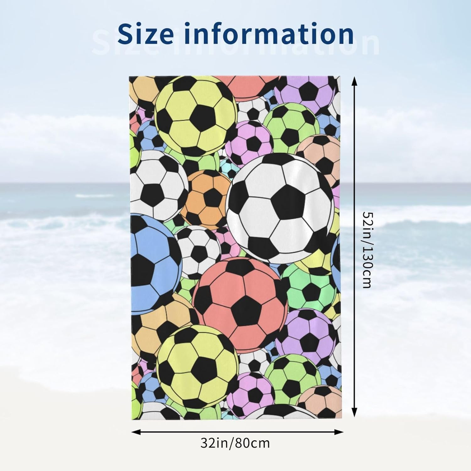 VOOHDDY Microfiber Beach Towel - Oversized Soft Quick Dry