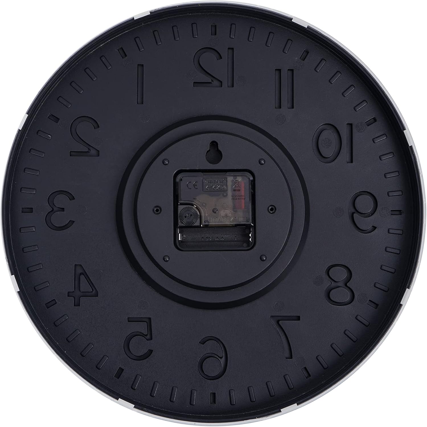 HZDHCLH 12 Inch Battery Operated Wall Clock