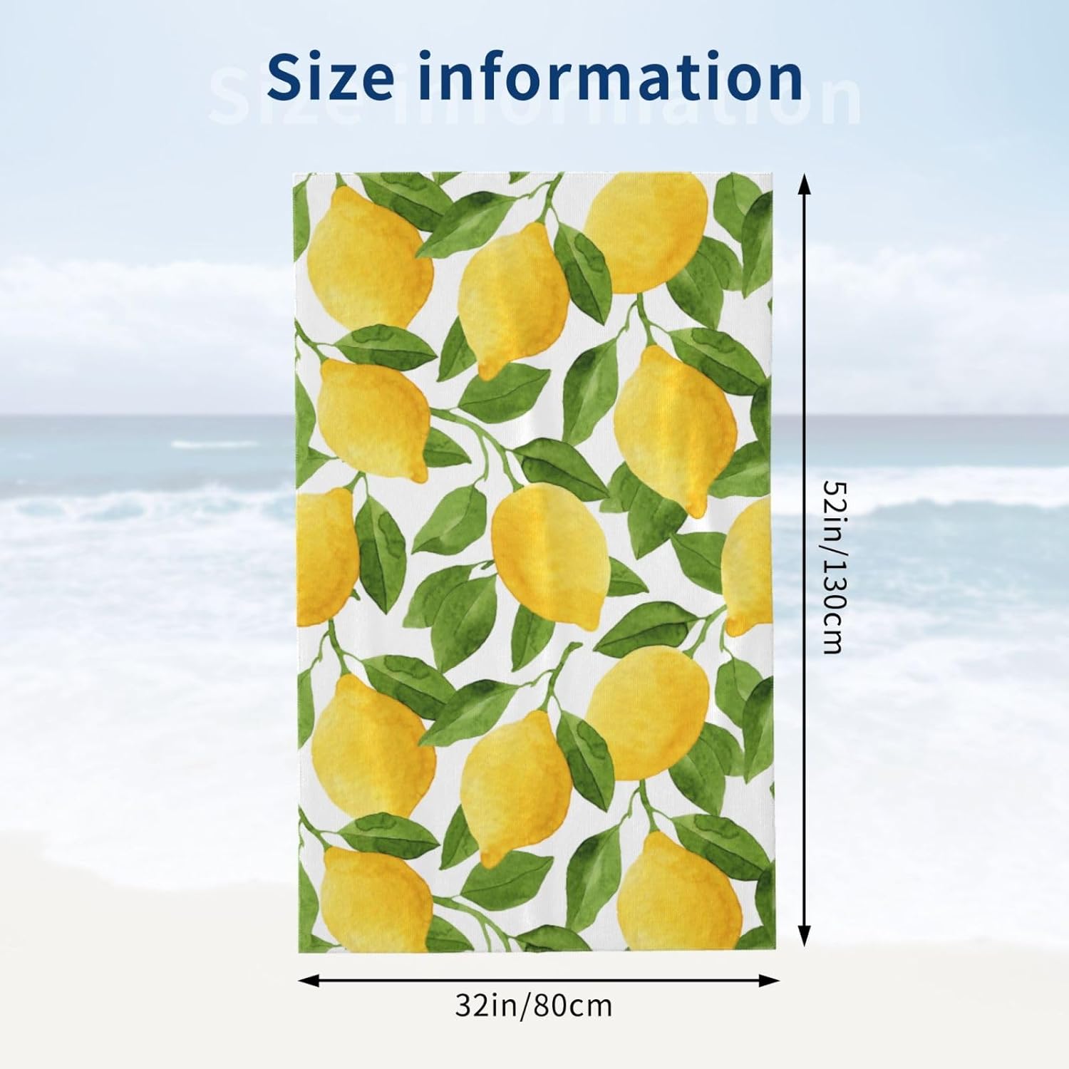 VOOHDDY Microfiber Beach Towel - Large Soft Absorbent Quick Dry
