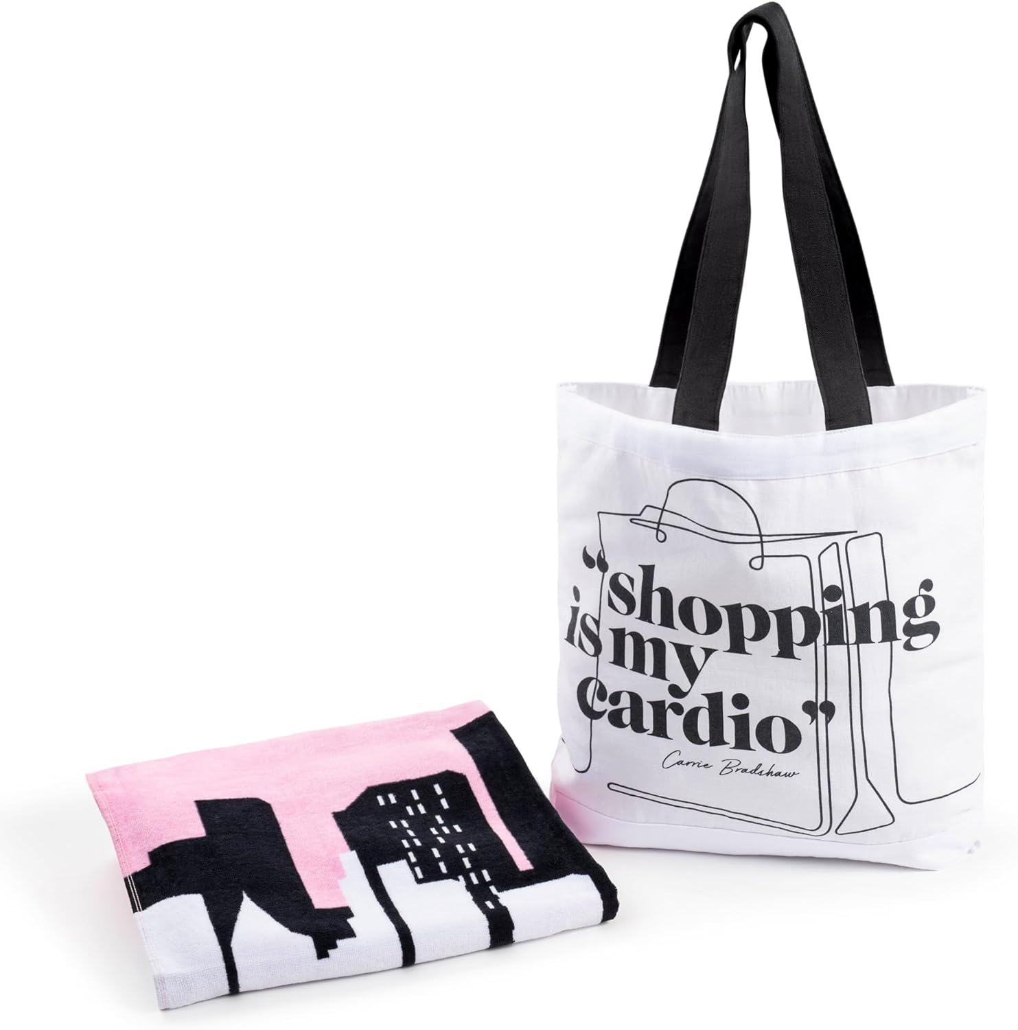 Jay Franco Sex and The City Beach Tote Bag and Towel Set 1